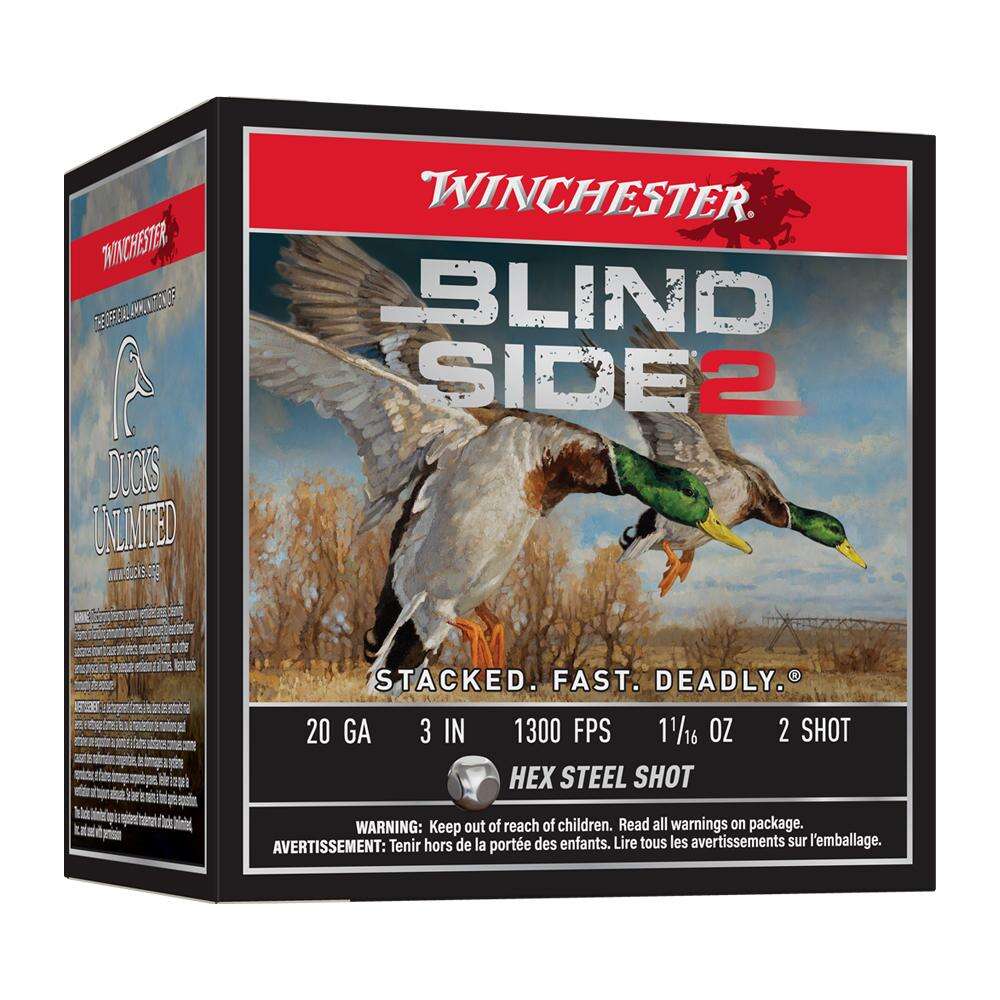 Ammunition Winchester 1 1/16 oz 20Gauge WIN XBS2032    BLINDSIDE  20 3IN 2  ST 11/16 25/10 • Model: 1 1/16 oz