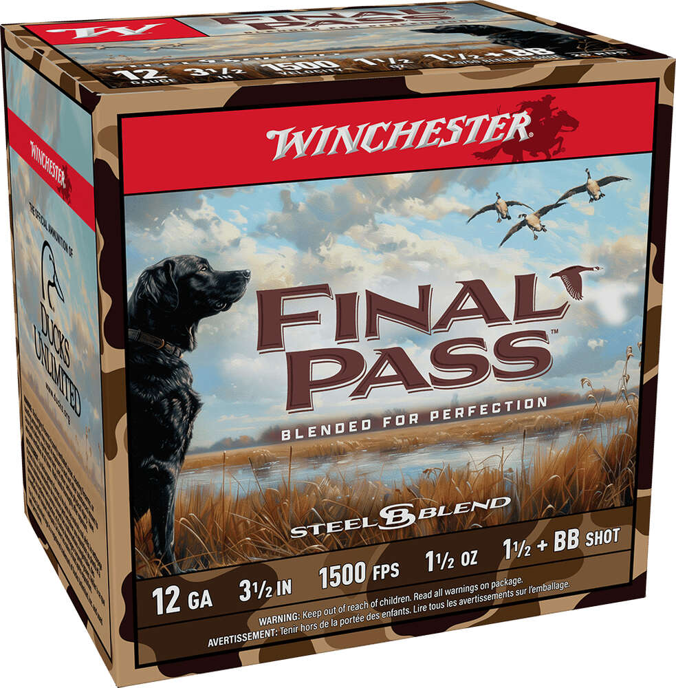 Ammunition Winchester 1 1/2 oz 12Gauge WIN FP12LBB15  12G 3 HS 1-1/2 BB 1.5 BLEND   25/10