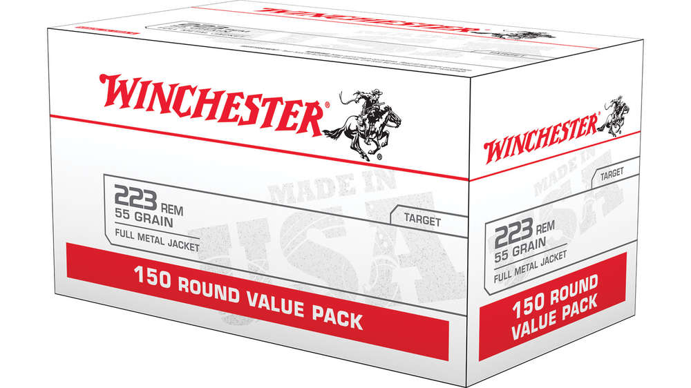 Ammunition Winchester 1282 ft lbs 223Rem WIN W223150         223      55 FMJ      *VP*150/4