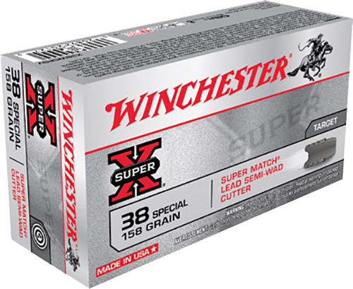 Ammunition Winchester 200 ft lbs 38Special WIN X38WCPSV        38SP    158 SWCLD        50/10