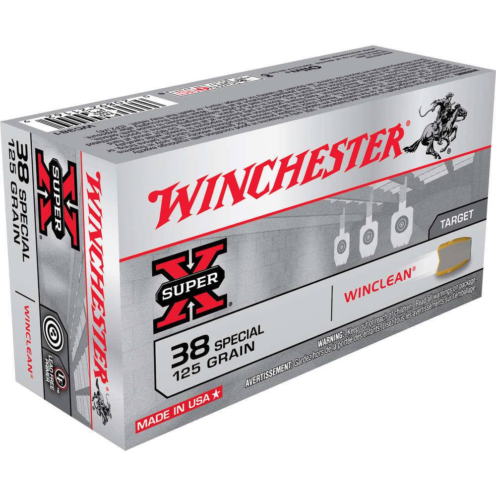 Ammunition Winchester 167 ft lbs 38Special WIN WC381           38SP    125 JFPWCLN      50/10