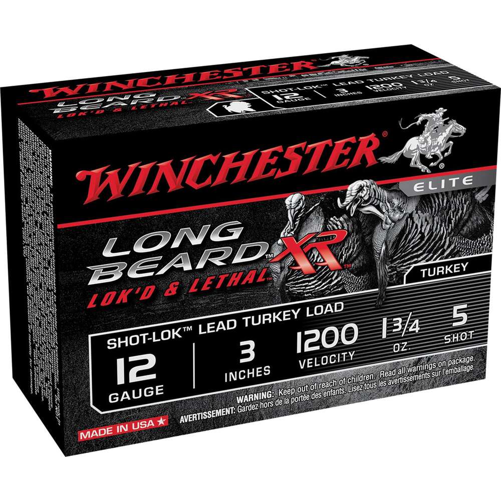 Ammunition Winchester 1 3/4 oz 12Gauge WIN STLB1235  LONGBEARD   12 3IN   5SH  1.75 10/10