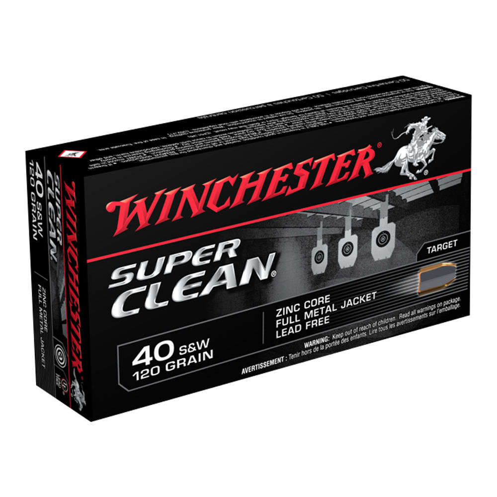 Ammunition Winchester 416 ft lbs 40SW WIN W40SWLF         40S     120 FMJ NT       50/10