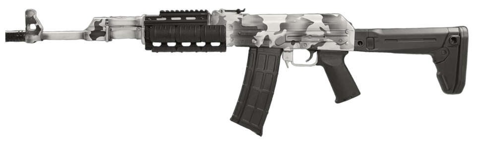 Rifles Long Guns Zastava ZPAP M85 223Rem|5.56NATO ZAS ZPAPM90 5.56 18.25 SNOW CAMO ZHUKOV 30RD • Model: ZPAP M85